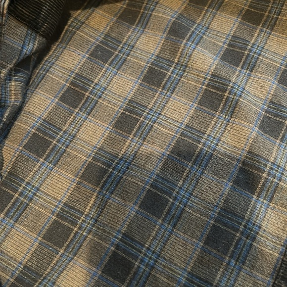 Carbon 2 Cobalt Corduroy Plaid Long Sleeve Button Down. Cozy. Rugged. EUC. XL - Picture 10 of 12